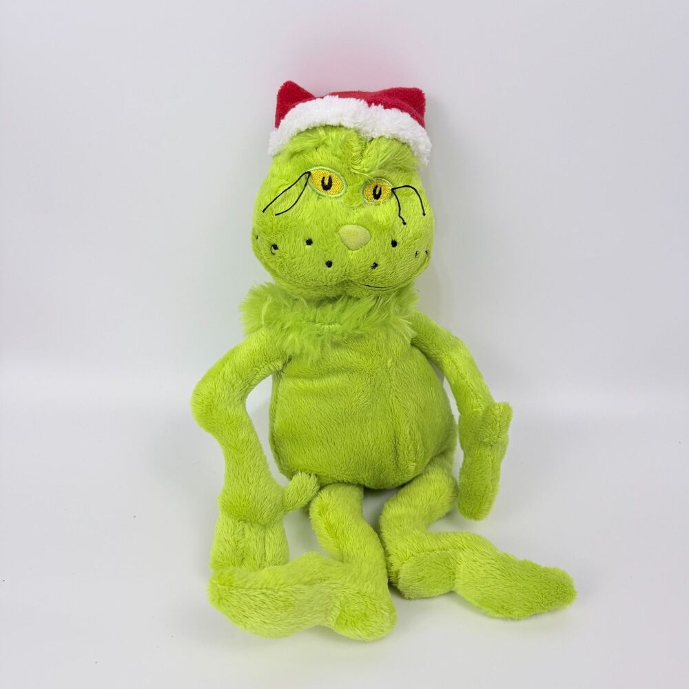 Plush Dr. Seuss The Grinch Who Stole Christmas 12" Doll Manhattan Toys 2008